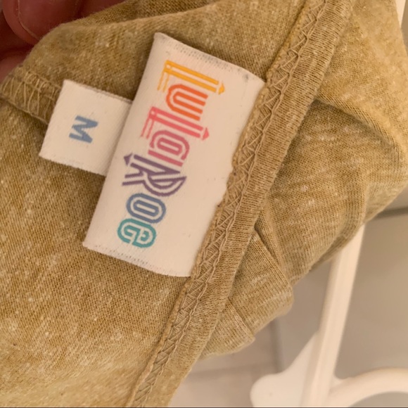 Medium Lularoe pale yellow/mustard Carly - Picture 3 of 3